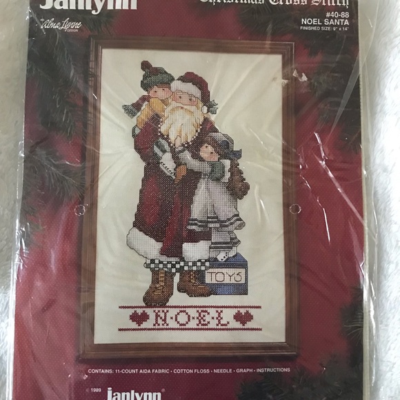 Janlynn Noel Santa Claus Counted Cross Stitch Kit #40-88 Christmas Alma Lynne - Picture 2 of 5